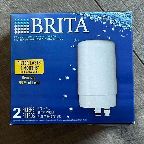 NWT! 2-Pack, White Brita Faucet Filter Replacement Filters. - Picture 2 of 11